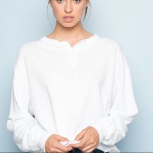 brandy melville white long-sleeve 🤍